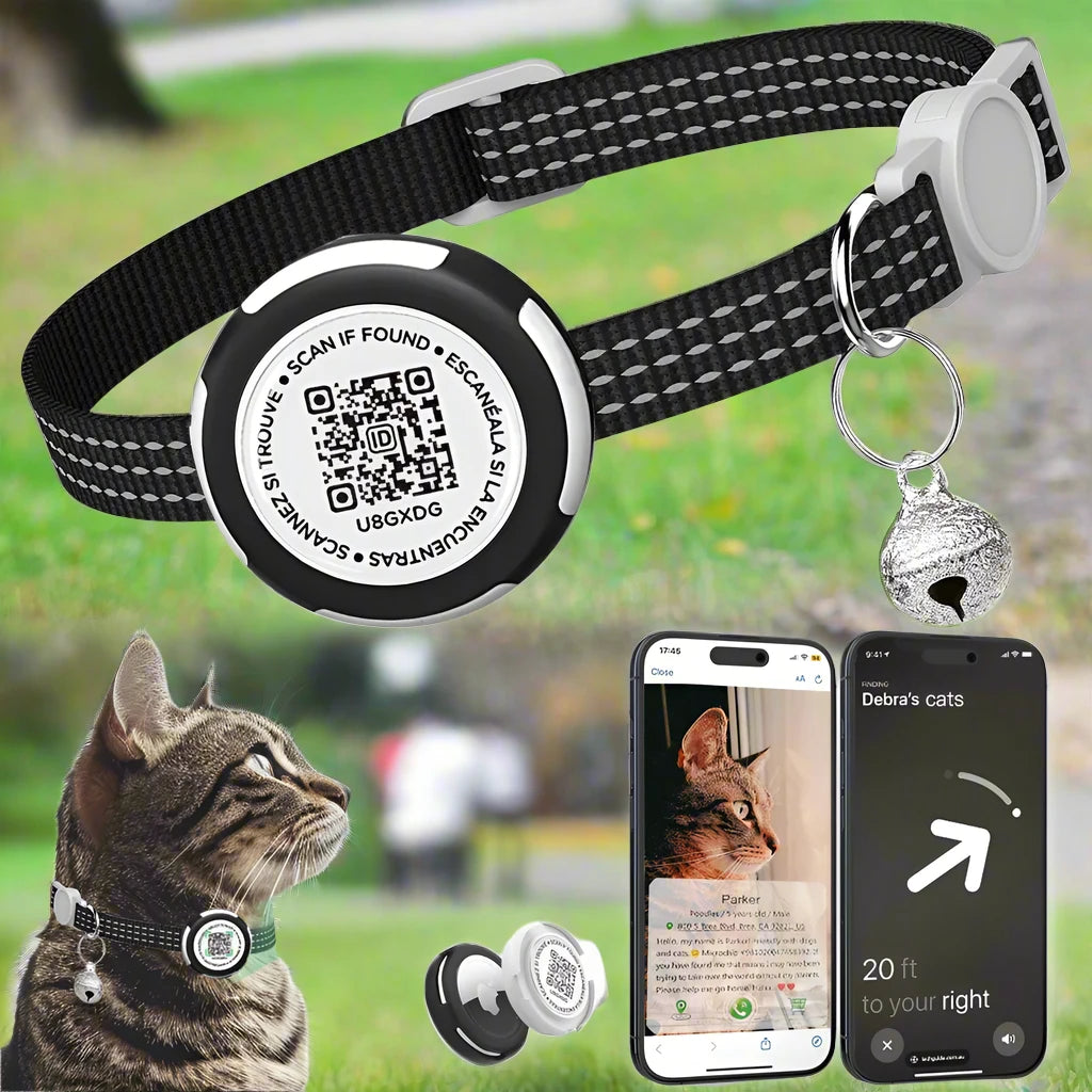 Collar Airtag con Código QR